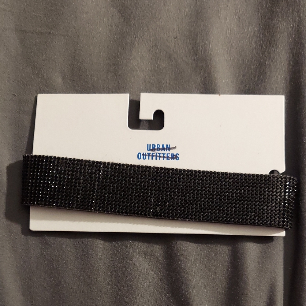 Urban Outfitters Black Mesh like bracelet